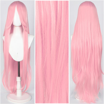 Long Straight Cosplay Wig 100CM Multiple Colors Pink Blonde Black Anime Costume Wig Universal Synthetic Cos Wig Daily Party Wig