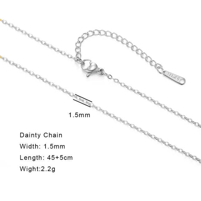 Skyrim Stainless Steel Gold Color Chain Necklace Women Minimalist Cuban Paperclip Twisted Snake Chain Fashion Jewelry Wholesale
