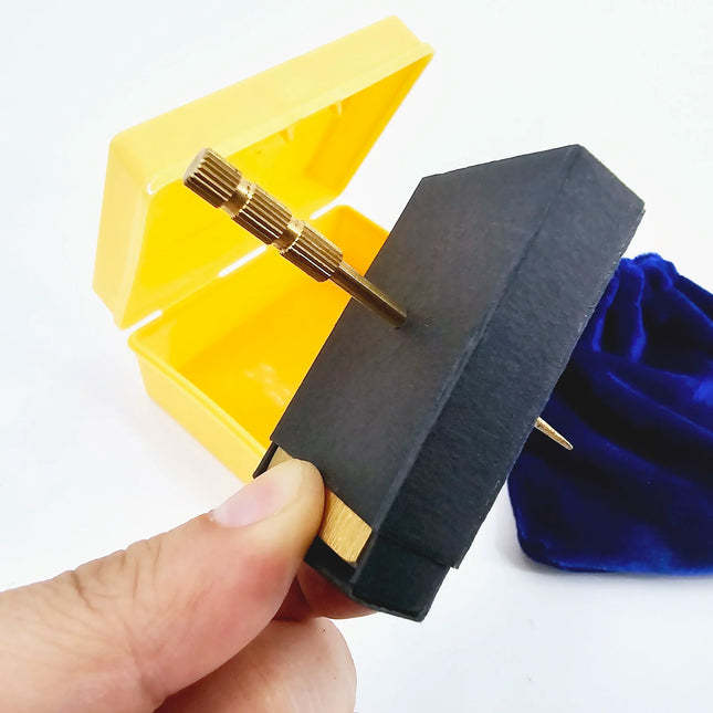 Needle Through Matchbox Magic Trick - Instant Steel Needle Penetration Visual Illusion for Close Up Street Stage Performance