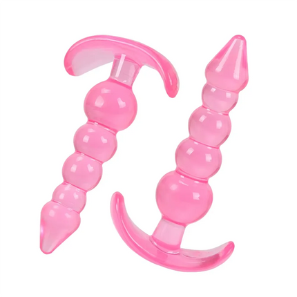 Butt Plug Dildo Butt Prostate Massage Unisex Sexy Stopper Soft Silicone Anal Plugs Beads Adult Sex Toy for Men Women Adult Games