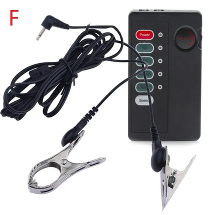 New Adult Games Electric Shock Set Nipple Clip Chain Nipple Clamps Adjustable Nipple Clamps For Exciting Sexual Pleasure
