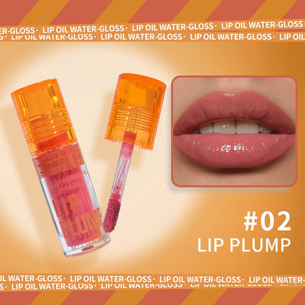 Autumn Winter Essential 3-Pcs Lip Oil Autumn Winter Lip Care 3Pcs HPlump Set Pink Hydrating Long-Lasting Moisturizing Gloss Balm