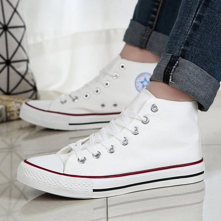 Hot Sales Men Women Sneakers Fashion High Top Leather Lace Up Casual Shoes Anti Slip Wear-resistant High Top Outdoor Board Shoes
