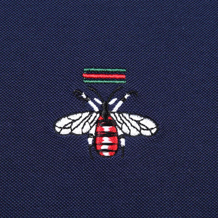 Brand Design Quality Men's Polo Shirt Lapel Bee Embroidered Short Sleeve New Summer T-Shirt Business Classic Fashion Trend Menswear