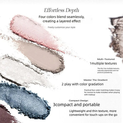 Eunarz's New Four-color Eyeshadow Palette, A Daily Matte, Light Makeup, Pearlescent, And Affordable Beginner's Comprehensive Set