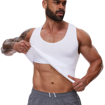 Men Body Shaper Slimming Compression Vest Undershirt Sexy Waist Trainer Tank Top Belly Control Workout Weight Loss Shapewear