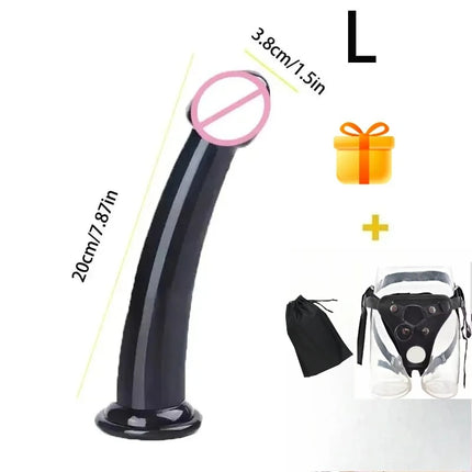 Strap On Dildo Panties Wearable Massager Penis Penetration For Couples Dildos Lesbian Cock Gay Harness Women Realistic Sex Penis
