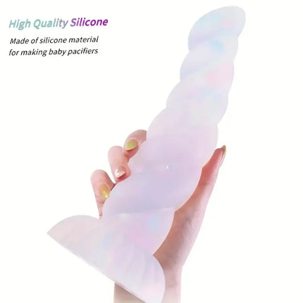 NEW Luminous Anal Plug Female Masturbator Expansion Anal Dildos for Women Soft Silicone Butt Plug Gay Sex Toys Prostate Massager