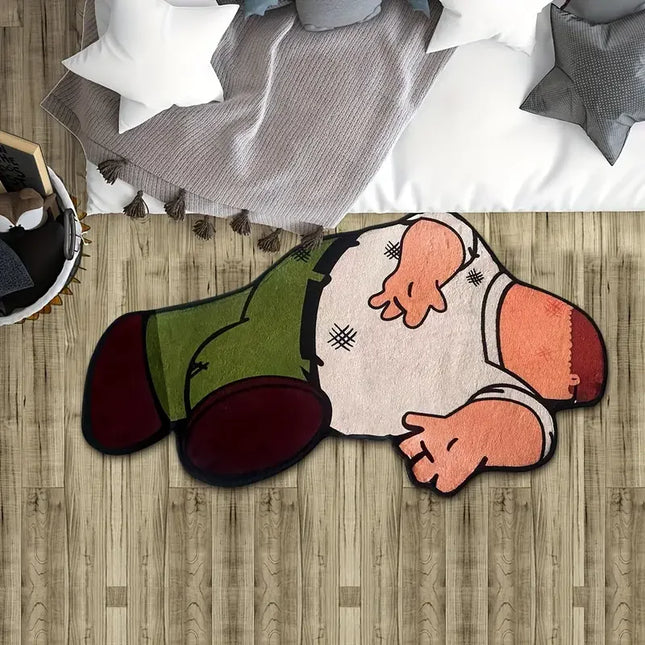 VIKAMA Tapis de personnage d'anime Tapis doux antidérapant pour chambre à coucher et entrée de bureau Tapis essentiel pour les amateurs d'anime Décoration intérieure