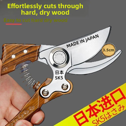Imported From Japan, SK5 Steel Garden Large Special Pruning Shears, Strong Fruit Tree Shears, Thick Branch Flower Shears