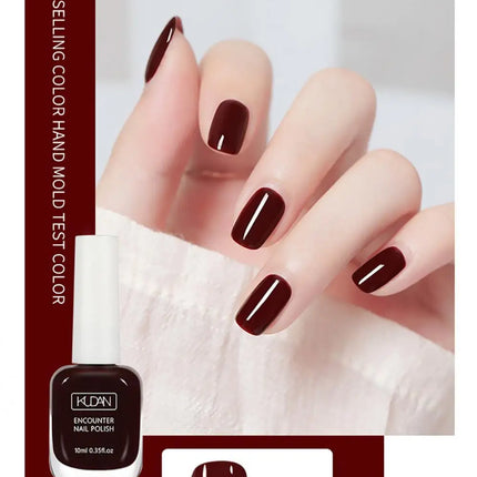 KUDAN Nail Polish Water-based 10ml No-bake Long-lasting Students Children Without Odor Can Tear Nail Art Manicure Tool
