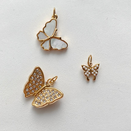 eManco Creative Stainless Steel Butterfly Charms High-quality Metal Making DIY Necklace Bracelet Jewelry Accessories Factory Out