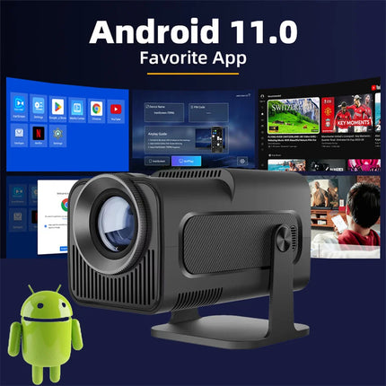 Cuboid 4K HD Projector 650 ANSI 1080P Auto Focus Android HY320 Wifi6 BT5.2 Portable Outdoor Video Smart Home Theater Projectors