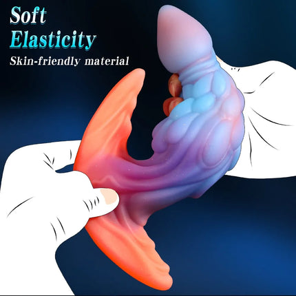 Colorful Wearable Anal Plug Butt Plug Luminous Dildo Prostate Massage Anal Dilator Wear Sex Toys for Women Men Adult Buttplug