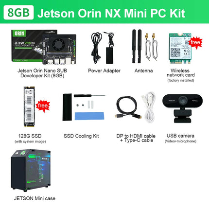 Jetson Orin NX Developer Kit Super Version with 117/157TOPS Computing Power For Embedded Edge Systems 8GB/16GB RAM Deep Learning