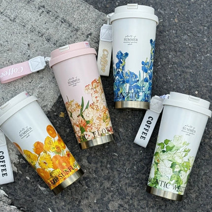 Stainless Steel Tumbler Mug Vacuum Flasks Insulated Coffee Cup Leakproof Lid Travel Thermos Cups for Tea Thermal Water Bottle