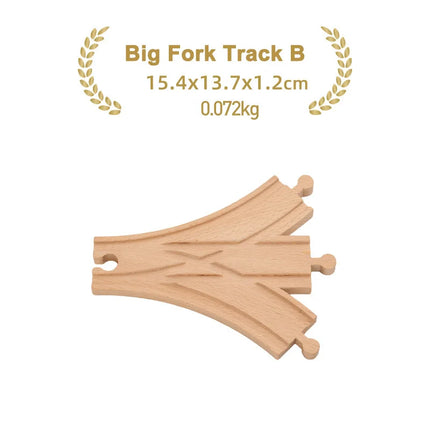 Kinds Of Wooden Track Accessories Beech Wood Railway Train Track Toys Fit for Biro All Brands Wooden Tracks Kids Education Toys