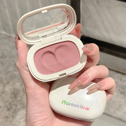 Monochrome Mud Blusher Contour Matte Natural Cheek Tint Purple Taro Low Saturation Waterproof Soft Contouring Cream Cosmetics