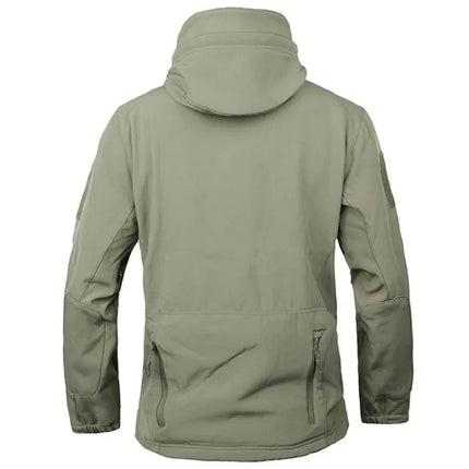 Military Shark Skin Soft Shell Jackets Men Tactical Windproof Waterproof Jacket Men Army Combat Jackets Mens Hooded Bomber Coats
