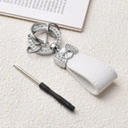 white-silver ring