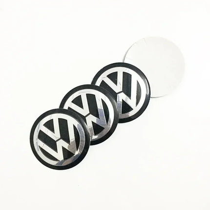4pcs 56mm Car Wheel Center Sticker for Volkswagen VW GTI ABT Golf 5 6 Polo Passat Tiguan CC Beetle Touran Scirocco Sharan SR32
