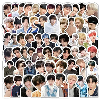 New Kpop Idols JUNGWON HEESEUNG Photo Stickers JAY JAKE NI-KI Stickers Kawaii Waterproof Photo Sticker Fans Collection Gift