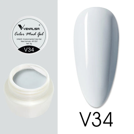 VENALISA Color Mud Gel Pure DIY Nail Art Design UV Gel Polish Professional Manicure Varnishes for Quality Artistry