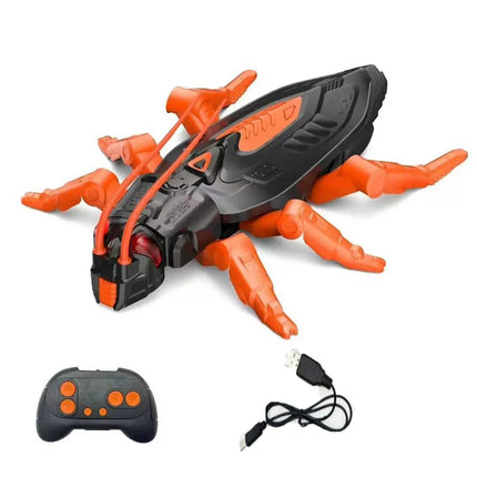 Kid Wall Climbing Chameleon Remote Control Cockroach Spider Gecko Simulation Crawling Toy Charging Halloween Prank Toy Gift