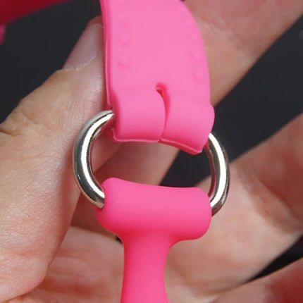 Breathable Ball Gag Locking,BDSM Silicone Mouth Gags,Sex Toys for Couples,Bondage Restraints,Role Play,Adult Games