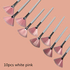10pcs white pink