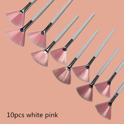 10/20/50pcs Fan Shape Foundation Makeup Brushes Multifunctional Facial Mask Brush Essential Oil Women Beauty Makeup Tools Brush