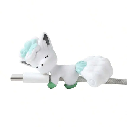 12 style Data Cable Protective Sleeve Kawaii Anime Pokemon Toys Cute Pikachu Eevee Meowth Vulpix Cartoon Charger Cable Protector