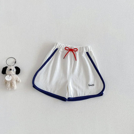 MILANCEL New Summer Kids Polo Shirt 9M-5T Color Blocking Boys Sweatshirt Loose Korean Version Girls T-shirt Children Clothes Top