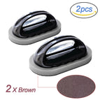 Oval Brown Brush X2
