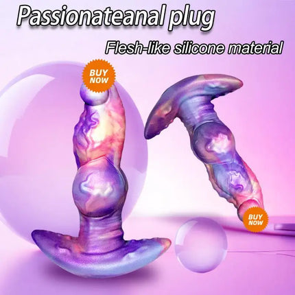 Monster Knots Dildo Anal Plug Realistic Silicone Huge Big Fantasy Toy with Suction Cup Base for Adults