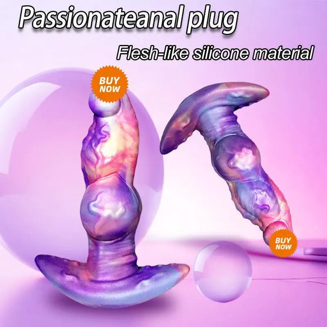 Monster Knots Dildo Anal Plug Realistic Silicone Huge Big Fantasy Toy with Suction Cup Base for Adults