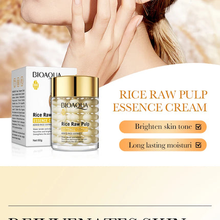 BIOAOUA Rice deep Moisturizing Essence Cream brightning hydrating face cream firming Rejuvenating Cream skin care for women