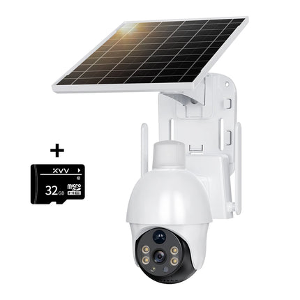 XIAOVV 4G Sim 6MP Solar Outdoor Cameras  PTZ Surveillance Outdoor Waterproof Security Cams Color Night Vision Smart Home