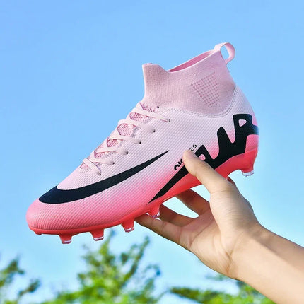 Original Men Football Field Boots Professional Society Cleats Children Soccer Shoes Grass Training Kids Non Slip Football Shoes