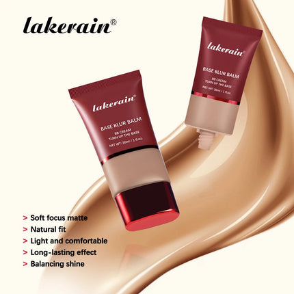 Liquid Foundation And Puff Makeup Set Lightweight Waterproof Long Lasting Matte Facial Foundation Cosmetics Woman Makeup