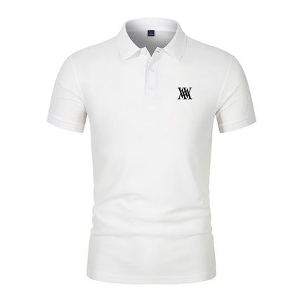 Men's anti-pilling polo shirt with flip collar, casual business fashion, slim fit polo shirt, new for summer 2026