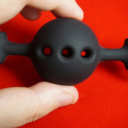 100% Medical Silicone Ball Gag Breathable,BDSM Mouth Gags Bondage Restraints,Sex Toys for Couples,Slave Adult Games,Role Play