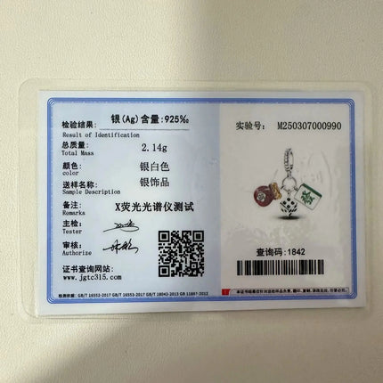 Lucky 925 Sterling Silver Money Tree Lucky Cat God of Wealth Dollar Treasure Charm Fit DIY Bracelet Necklace Good Luck Wish Gift