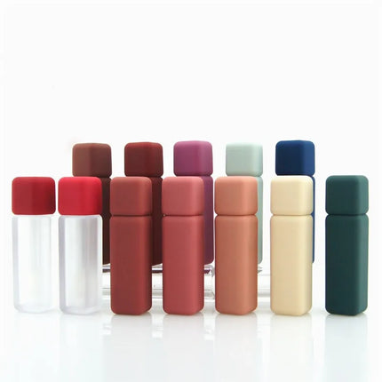 10-50pcs Empty 5ml Lip Gloss Tube Lip Color Bottle Rubbery Paint Frosted Lip Tint Cosmetic Container High-end Lipstick Packaging