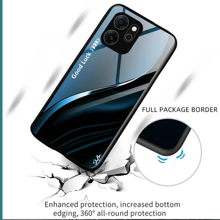 Hard Tempered Glass Case For Honor X9d Magic 8 Lite Protective Cover Gradient Color Back Shell Fundas