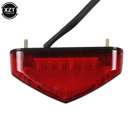 Universal Motorcycle Light DC 12V12LED Brake Warning Light Fender Small Tail Light DRL Indicator Brake Tail Light
