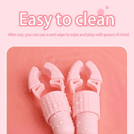 Nipple Clamps Vibrator Breast Massage Tongue Licking Sucking Vibrating Clit Stimulator Female Maturbator Adult Sex Toy For Women