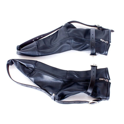 Bdsm Body Bondage Sex Toys of Adjustable Leather Ankle Cuffs Gloves for Couples Slave Puppy Play Erotic Products