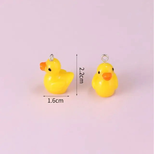 10pcs Resin Imitation Strawberry Shape Charms For DIY Key Chain Necklace Pendants Ornament Jewelry Making Accessories