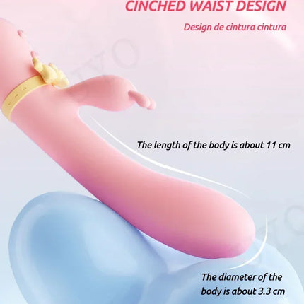 vibrator for woman sex toy Silicone Rabbit Vibrator USB Rechargeable Waterproof G-Spot Stimulating Clitoral Stimulator UYO